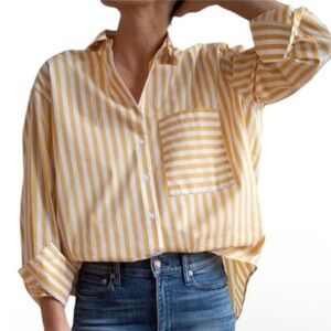 AYR Deep End Buttondown Yellow Stripe Shirt
Size XS